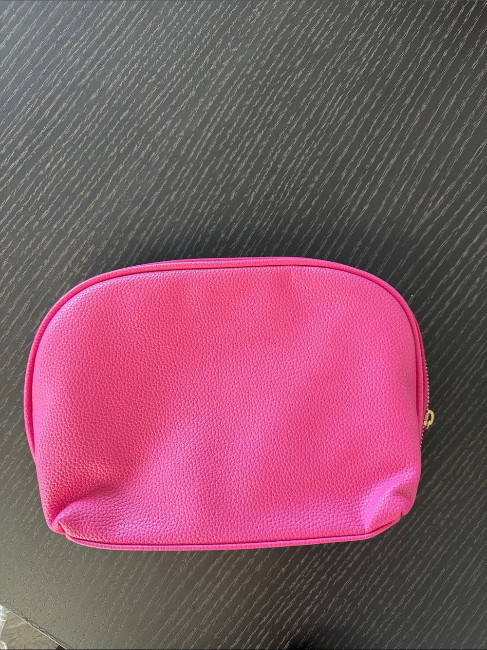 Neiman Marcus pink cosmetic travel pouch with removable insert never used